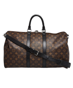 Louis Vuitton Monogram Macassar Keepall Bandouliere 45