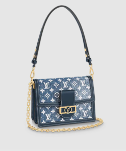 Louis Vuitton Dauphine MM Bag Monogram Denim