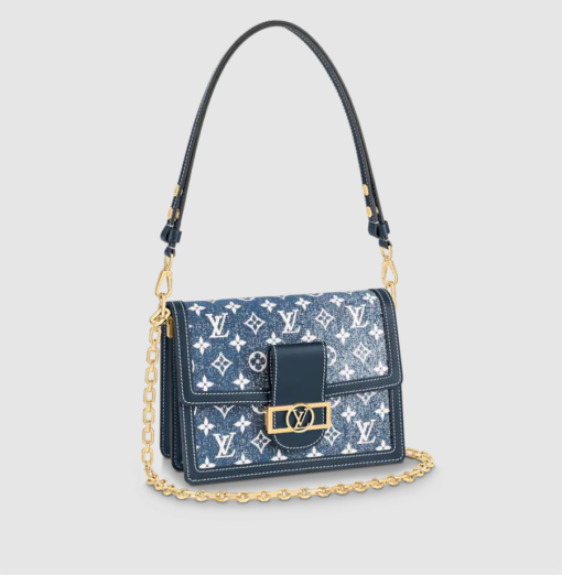 Louis Vuitton Dauphine MM Bag Monogram Denim