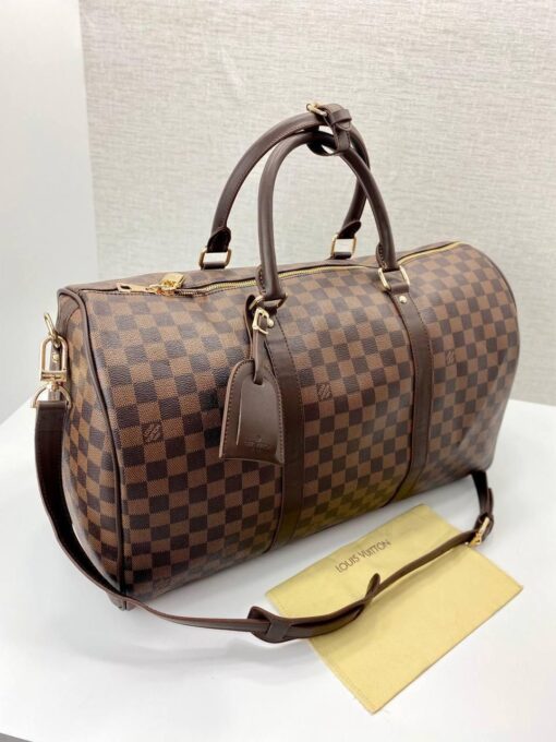 LOUIS VUITTON KEEPALL BANDOULI RE 50- DAMIER EBENE