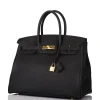 Hermès Black Birkin 35cm of Togo Leather