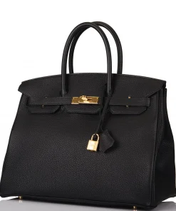 Hermès Black Birkin 35cm of Togo Leather