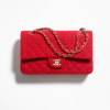 Chanel bag Wool Tweed & Gold-Tone Metal Red