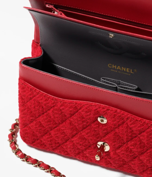 Chanel bag Wool & Gold-Tone Metal