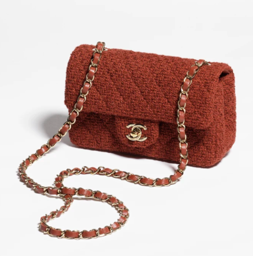 Chanel bag Wool Tweed & Gold-Tone Metal