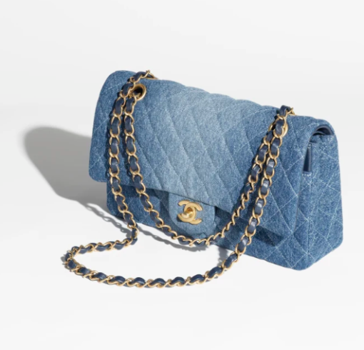 Chanel bag Washed Denim & Gold-Tone Metal