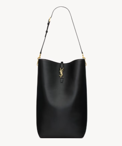 YSL OVERSIZED LE 37 IN GRAINED BLACK