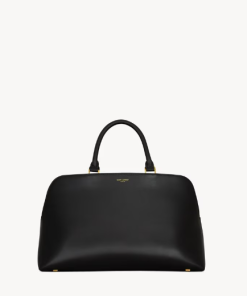 YSL SAC DE JOUR DUFFLE IN SHINY LEATHER