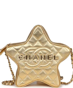 Chanel Star Bag Metallic Gold Lambskin Gold