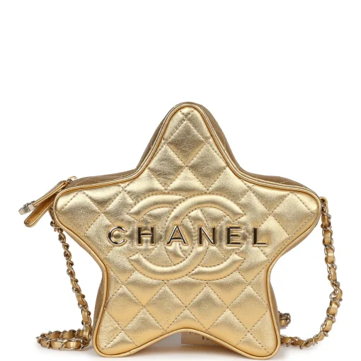 Chanel Star Bag Metallic Gold Lambskin Gold