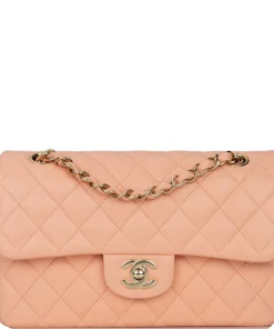 Chanel Small Classic Double Flap Peach