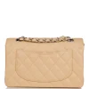 Chanel Small Classic Double Flap Bag Beige