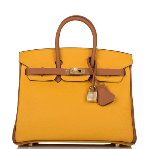 Hermès Special Order (HSS) Birkin 25 Jaune Togo Permabrass