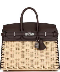 Hermès Picnic Birkin 25 Rouge Sellier Swift Palladium