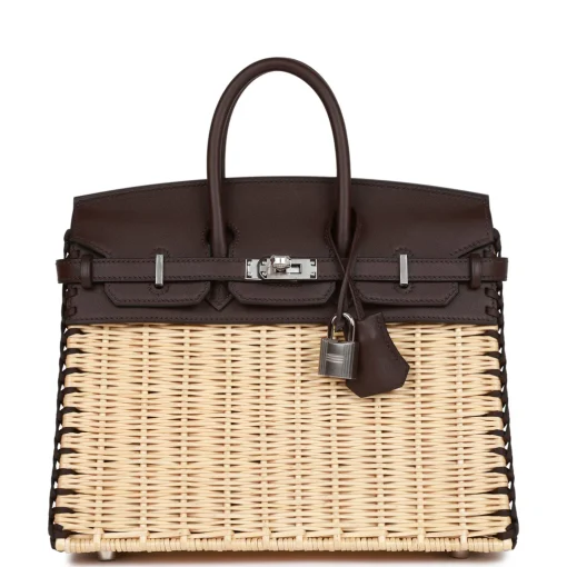 Hermès Picnic Birkin 25 Rouge Sellier Swift Palladium