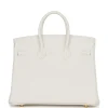 Hermès Birkin 25 White Verso Clemence