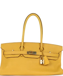 Hermès Shoulder Birkin 42 Clemence Gold