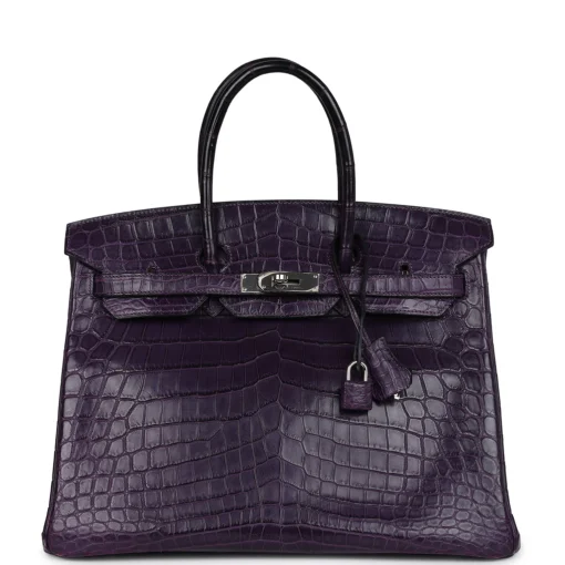 Hermès Birkin 35 Amethyst Matte Niloticus