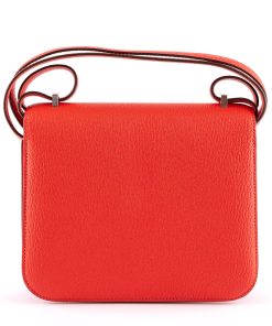 Hermès Rose Texas Chèvre Mysore Constance Mini