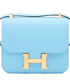 Hermès Celeste Epsom Constance 24 Gold