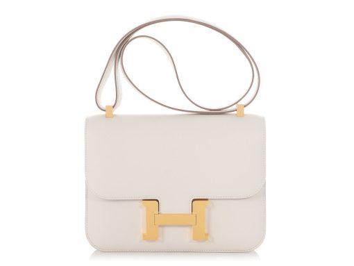 Hermès Gris Pale Epsom Constance 1-24 Gold