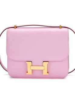 Hermès Mauve Sylvestre Epsom Mini Constance