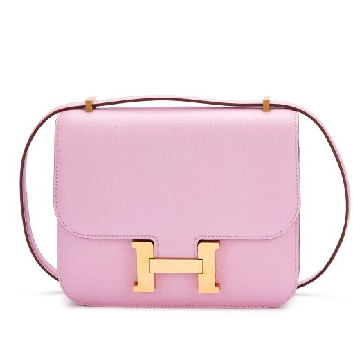 Hermès Mauve Sylvestre Epsom Mini Constance