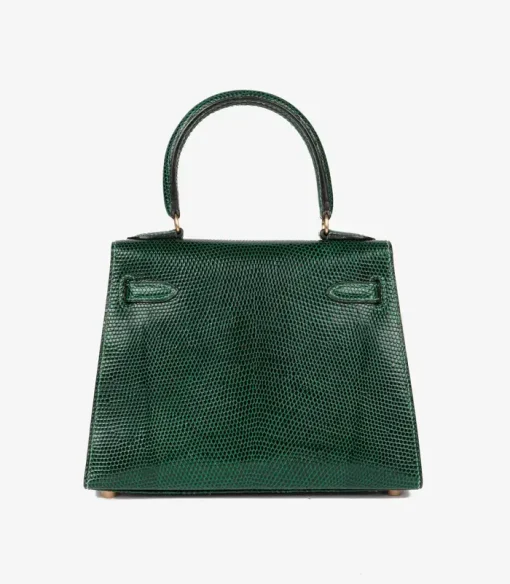 Hermès Vert Moyen Lizard Leather Vintage Kelly 20cm