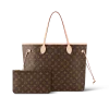 Louis Vuitton Neverfull Monogram 100% Cowhide Leather