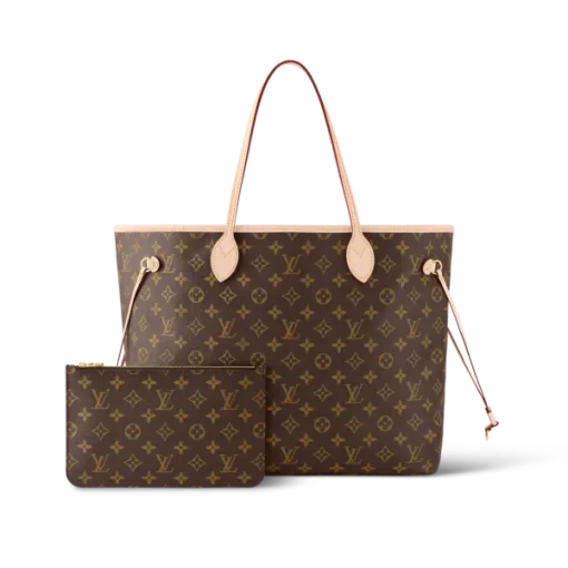 Louis Vuitton Neverfull Monogram 100% Cowhide Leather