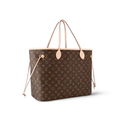 Louis Vuitton Neverfull Monogram 100% Cowhide Leather