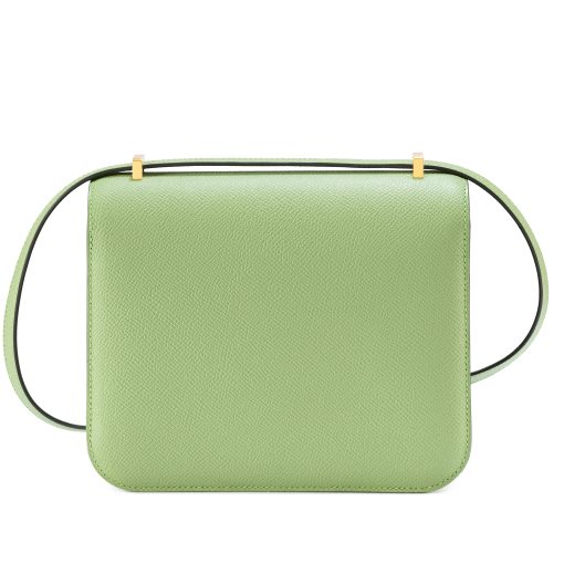 Hermès Vert Criquet Epsom Mini Constance Beige Sable