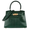 Hermès Vert Moyen Lizard Leather Vintage Kelly 20cm