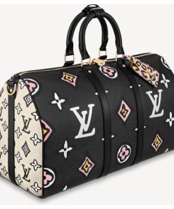 Louis Vuitton Keepall Wild at heart new Black