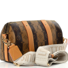 LOUIS VUITTON X NIGO Stripes City Keepall Brown