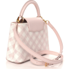 LOUIS VUITTON Taurillon Embroidered Vichy Capucines BB Light Pink