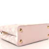 LOUIS VUITTON Taurillon Embroidered Vichy Capucines BB Light Pink