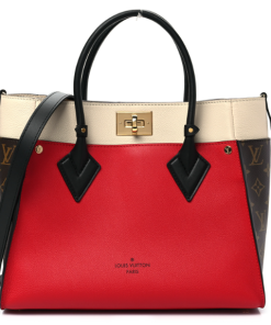 LOUIS VUITTON Calfskin Monogram On My Side Pirate red