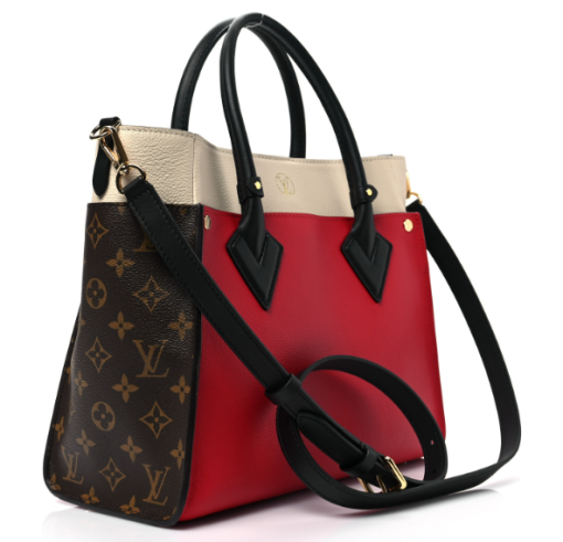 LOUIS VUITTON Calfskin Monogram On My Side Pirate red