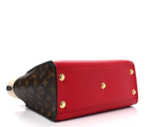 LOUIS VUITTON Calfskin Monogram On My Side Pirate red