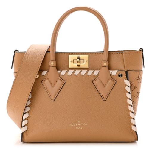 LOUIS VUITTON Calfskin Mahina On My Side PM Arizona Brown