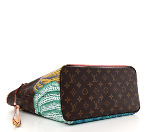 LOUIS VUITTON LV X YK Monogram Kusama Pumpkin Neverfull MM