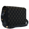 GUCCI Jacquard Black Denim GG Monogram Textured Dollar Black Ivory