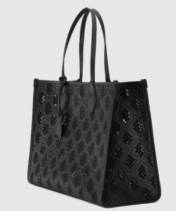 GUCCI MEDIUM TOTE BAG WITH CUT-OUT MOTIF