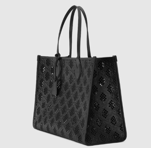 GUCCI MEDIUM TOTE BAG WITH CUT-OUT MOTIF