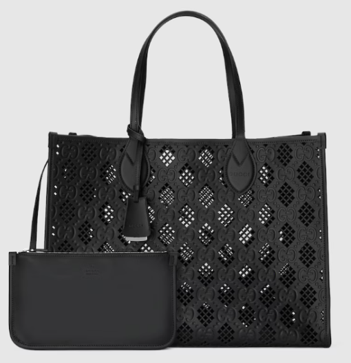 GUCCI MEDIUM TOTE BAG WITH CUT-OUT MOTIF