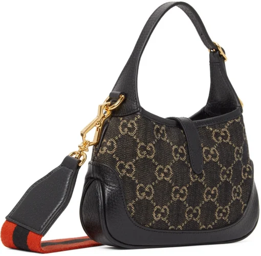 Gucci Black Mini GG Jackie 1961 black Bag