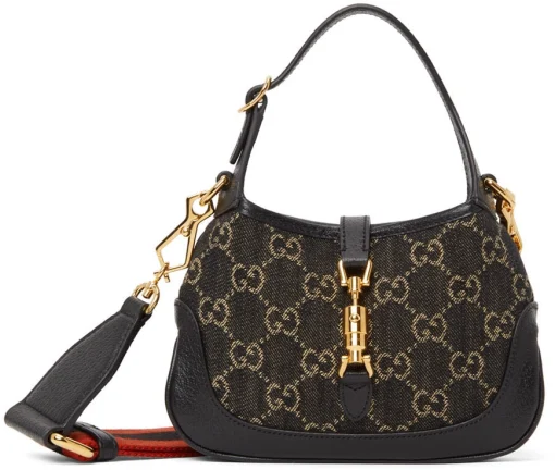 Gucci Black Mini GG Jackie 1961 black Bag