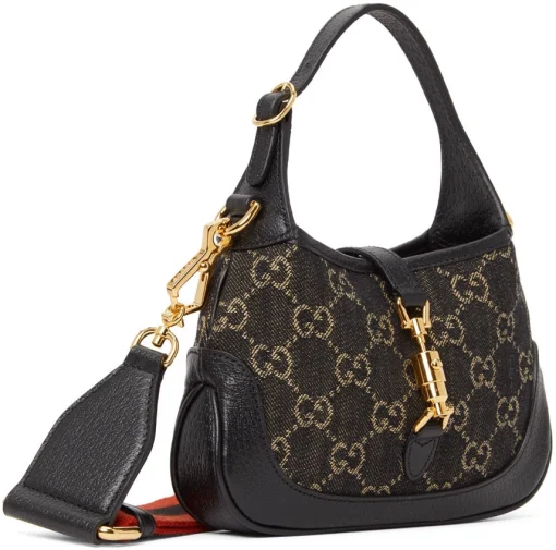 Gucci Black Mini GG Jackie 1961 black Bag