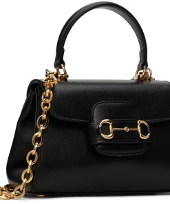 Gucci Black Mini Horsebit 1955 Bag